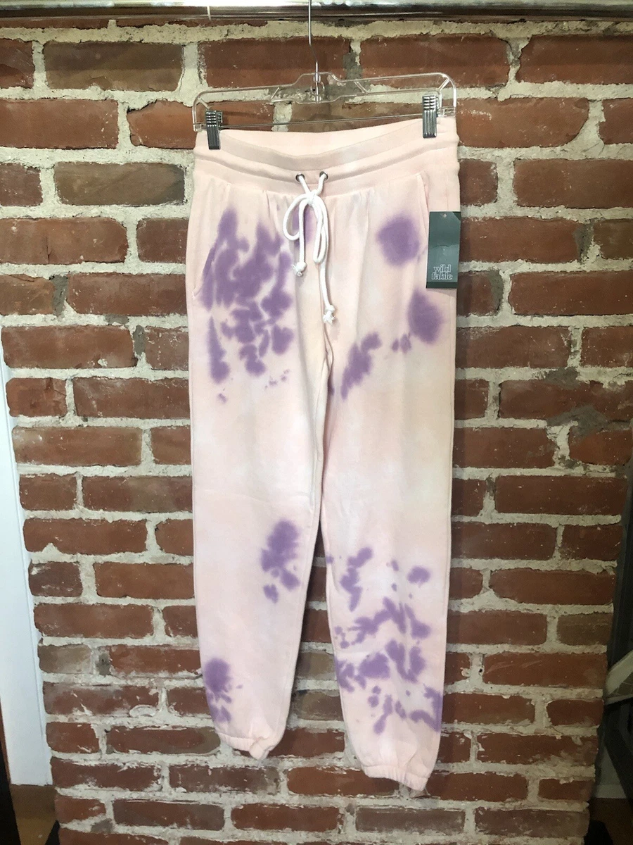 NWT WILD FABLE Sweats Purple Tie Dye Jogger Pockets Target Lounge  Sweatpants XS