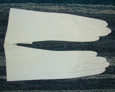 Vintage 1940s-50s LADIES WHITE GLOVES Saks Fifth Ave 11-1/2  NWT c1-17