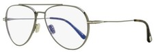 Tom Ford TF5800-B 008 Silver Aviator Metal Eyeglasses Frame 56-15-145 SD 