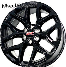 20 Gloss Black Snowflake Oe 5668 Replica Sfo Wheels Fits 2020 Gmc Sierra 6x5.5 20 Gloss Black Snowflake Oe 5668 Replica Sfo Wheels Fits 2020 Gmc Sierra 6x5.5