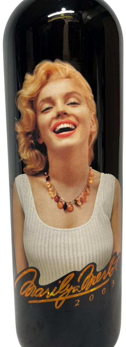 Marilyn Monroe Napa Valley 2003 Merlot Red Wine Bottle for