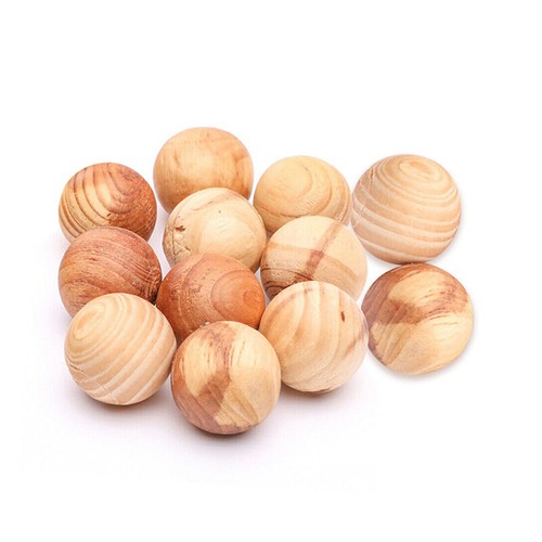 50Pcs Natural Camphor Wood Ball Clothes Drawer Mildew Moth Insect Repellent Ball - Imagen 5 de 7