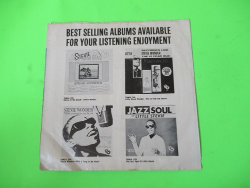 REPLACEMENT COVER ONLY STEVIE WONDER HEY HARMONICA MAN 45 7" PICTURE SLEEVE - Foto 2 di 2