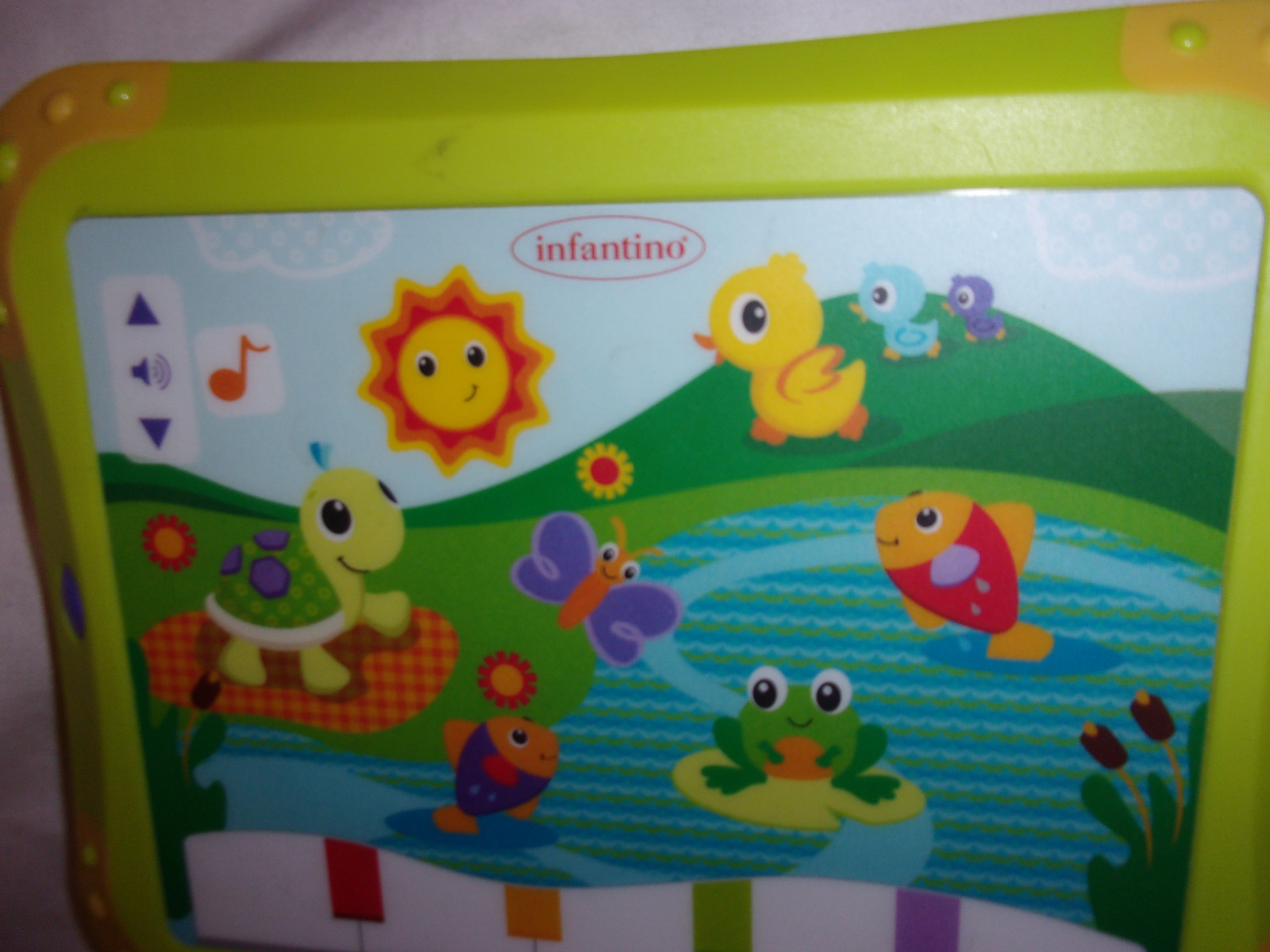 Infantino Lights & Sounds Musical Touchpad Tablet 10"x8" Toy eBay