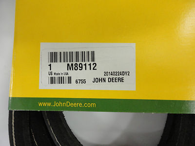 John Deere Original Equipment (OEM) V-Belt - Part #M89112