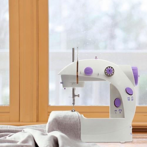 Electric Sewing Machine Small Sewing Machine Crafting Mending Overlock Portable - Picture 5 of 7