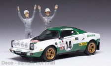 1:43 Scale Car Model Ixo LANCIA STRATOS HF Rally Montecarlo Figure Munari