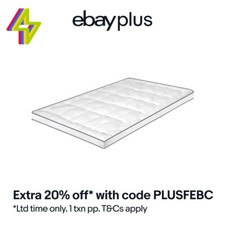 S.E. Mattress Topper Pillowtop Luxury Bedding Mat Pad Cover Queen Size 7cm