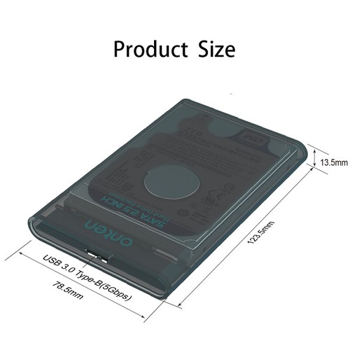 USB3.0 to 2.5 inch External Hard Drive Box HDD Enclosure Hard Drive Station - Afbeelding 5 van 6