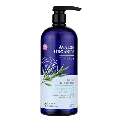Avalon Shampoo - Organic Biotin-B Complex - 32 oz (Pack of 3)