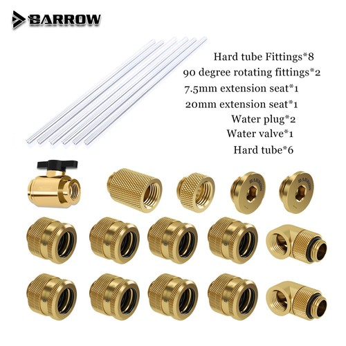 Barrow Fitting Kit For OD12/14/16mm Hard Tube /Rigid Fitting Combo/PETG Tube - Afbeelding 6 van 16