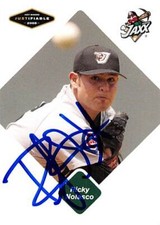 Ricky Nolasco autographed baseball card (Cubs West Tennessee Jaxx) 2006 Just #63