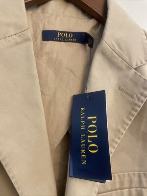 Polo Ralph Lauren ブレザー blazer jacket y2k Polo Ralph Lauren Tan 2 Button Jacket Blazer Unlined Y2K