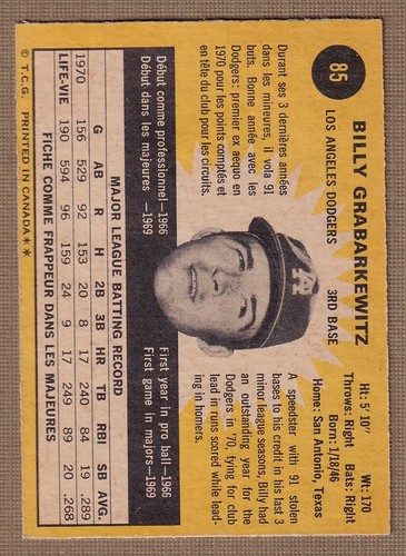 Béisbol OPC 1971 (1-132) * Tú eliges * Condiciones enumeradas - Imagen 51 de 74