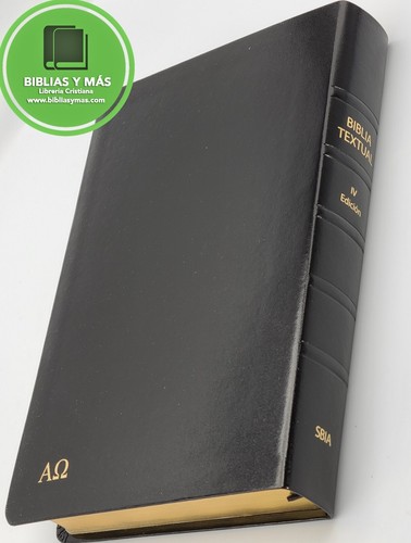 BIBLIA TEXTUAL IV EDICION IMITACION PIEL NEGRO - Imagen 3 de 14