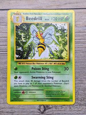 2016 Beedrill 7/10- XY Evolutions - Ken Sugimori Art - Pokemon TCG