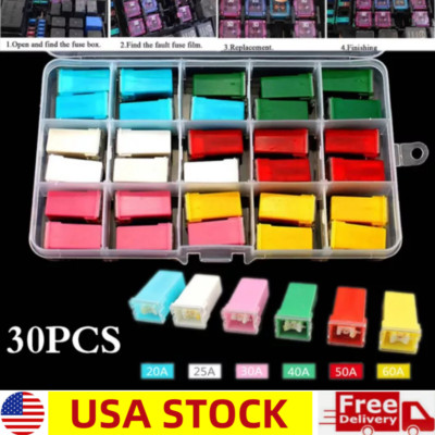 Car Fuse Assortment Kit Tall Fuses Assortment Kit for Pickup Truck Car and SUV