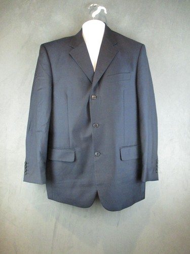 Principe Blazer Mens 40L Navy Guabello Super 130s Career Classic Made in Italy - 第 1/15 張圖片