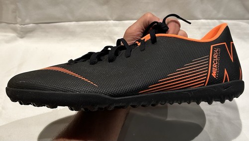 Nike Mercurial Vapor XII 12 Club Soccer Shoes AH7386-081 Mens 12 Black Orange - Picture 8 of 10