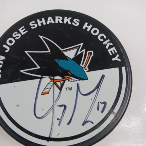 San Jose Sharks Unauthenticated Autographed Torrey Mitchell Mystery Puck - Picture 6 of 6
