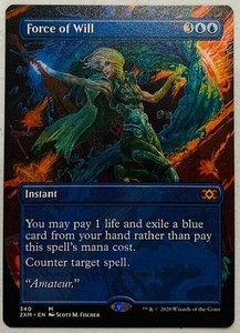 Mtg Double Masters Box Topper Force Of Will Non Foil Ebay
