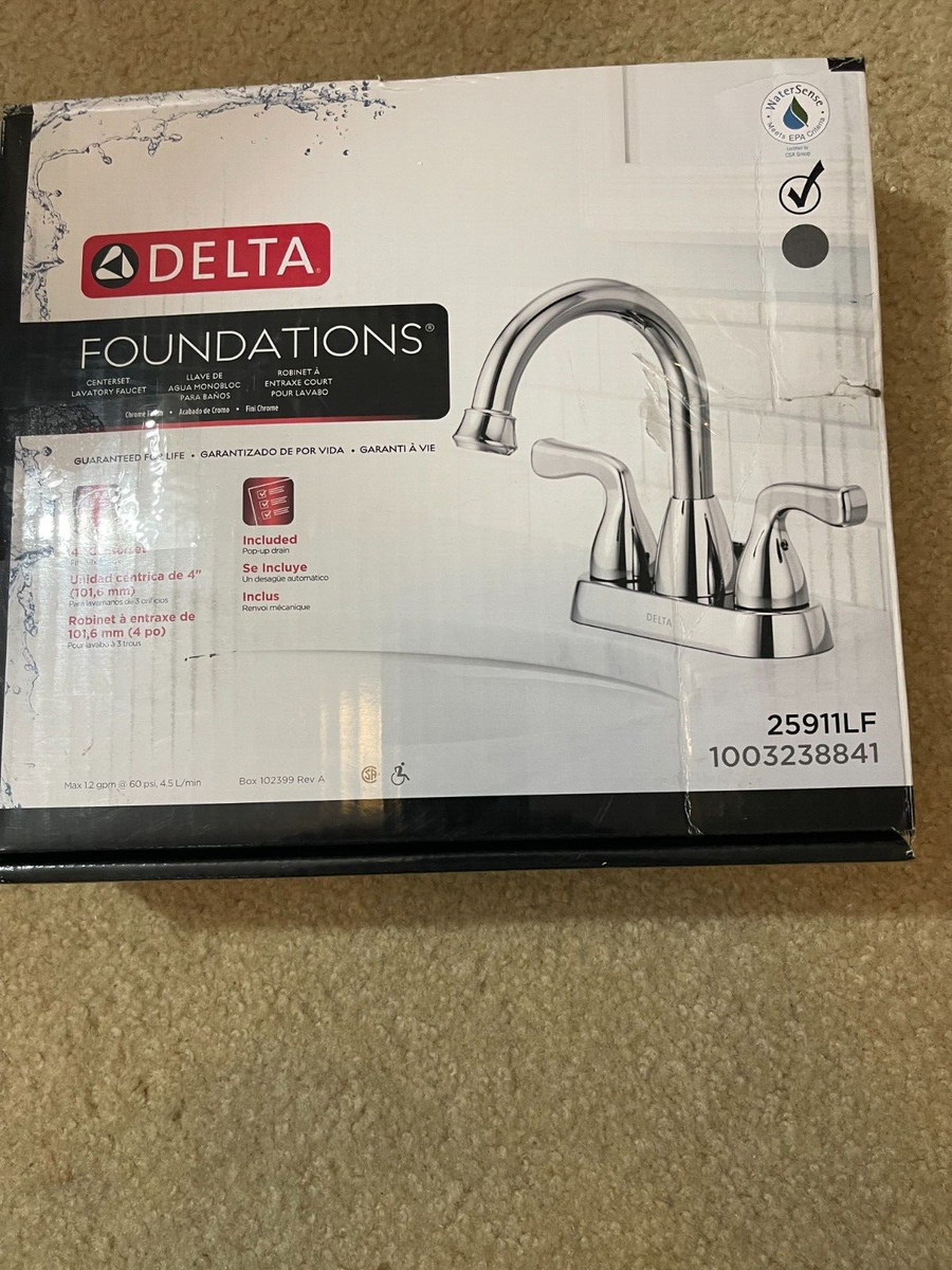 Foundations 4 in. Centerset 2-Handle Hi-Arc Bathroom Faucet in Chrome Foundations 4 in. Centerset 2-Handle Hi-Arc Bathroom Faucet in Chrome