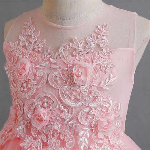 Flower Girls Kids Princess Tutu Dress Pageant Prom Gown Evening Formal Dress - Picture 8 of 46