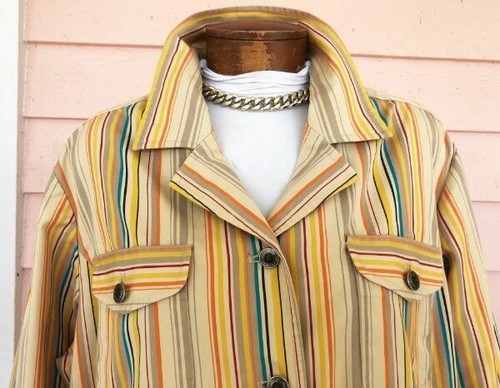 EVAN-PICONE Übergangsjacke Gr. 20 W tolle Farben kleiner Fehler alle Jahreszeiten 2 Taschen - Bild 3 von 5