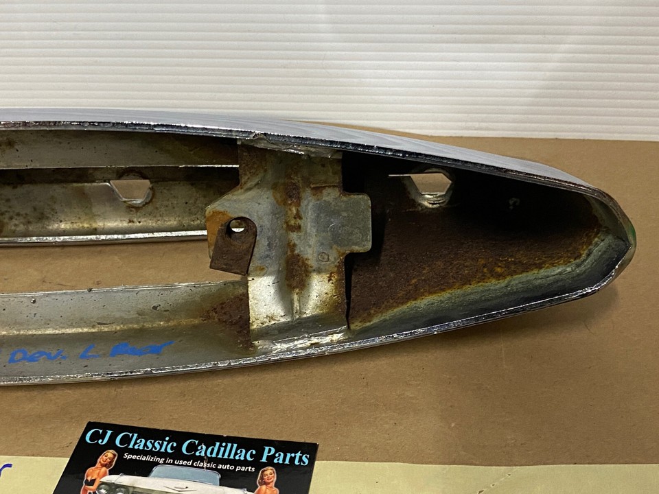 OEM 75 Cadillac Deville LEFT DRIVER SIDE BACK REAR CHROME BUMPER END | eBay