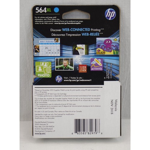 NIP HP Ink Cartridge 564XL Cyan | Expired 11/2018, Malaysia - Picture 2 of 2
