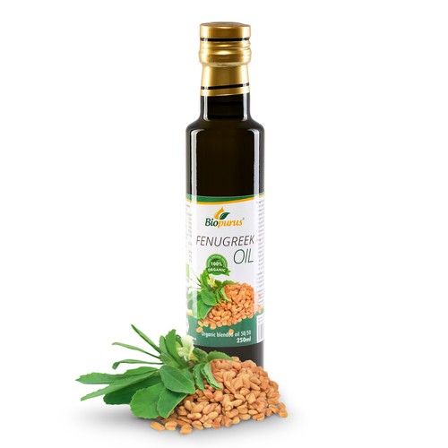 Certified Organic Cold Pressed Fenugreek Seed Blended 50/50 Oil 250ml