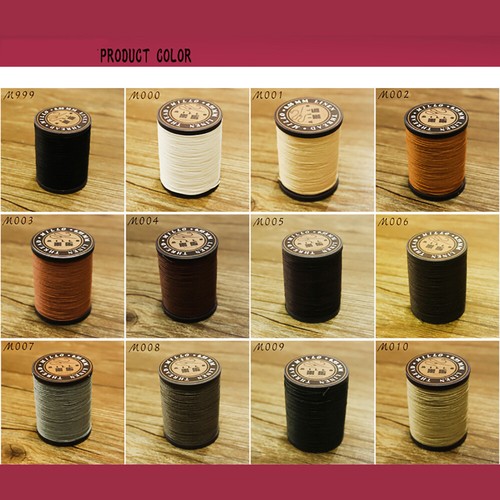 Professional pure Linen waxed Thread 0.55mm 150M hand sewing leather craft work - Picture 5 of 51