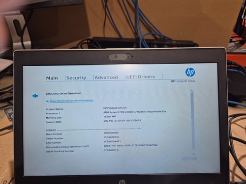 HP Probook 645 G4 Laptop AMD Ryzen 5 PRO 2500U 16GB RAM 500GB HDD (10-273) - Picture 5 of 6
