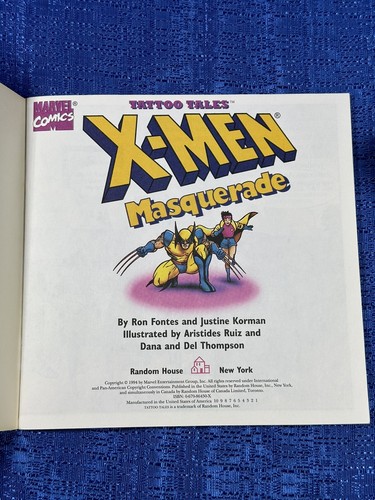 Vintage Marvel Comics - X-MEN MASQUERADE Tattoo Tales -22 Temporary Tattoos Book - Picture 7 of 11