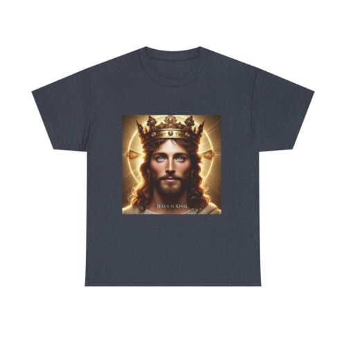 Camiseta Jesus is King Unisex Algodón Pesado, Camisa Cristiana, Camiseta Fe, Religiosa - Imagen 42 de 49