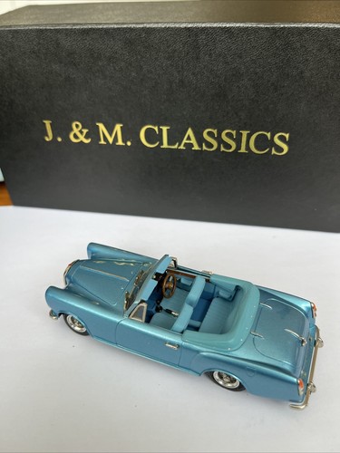 ALVIS TF21 CONVERTIBILE COFANO APERTO 1/43 MODELLO AUTO METALLO BIANCO DI J & M CLASSICS - Foto 15 di 18
