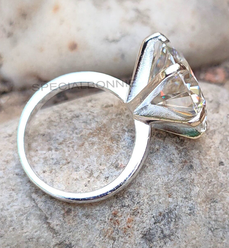 6,00 ct zertifizierter weißer Diamant Solitär - Statement Ring! Tarif Kostenlose Lieferung - Bild 6 von 11