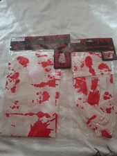 Blood Splatter Halloween Chef Apron and Hat Adult Costume Accessory Red An White
