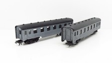 JOUEF LOT 2 VOITURES DEV INOX SNCF 2eme CL. Bmyf  - ECHELLE H0 1/87