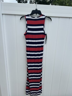 banana republic striped maxi dress Women's Strappy Maxi Dress Multi Stripe Regular Size M