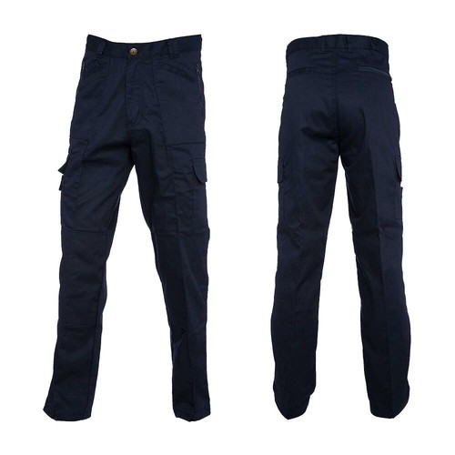 Cargo Trousers by UNEEK UC903 - Regular or Long - Black or Navy Action Workwear - Picture 6 of 8