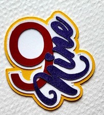 Birthday Age Title Number Nine Girl. Scrapbook, Card Making Paper Piecing