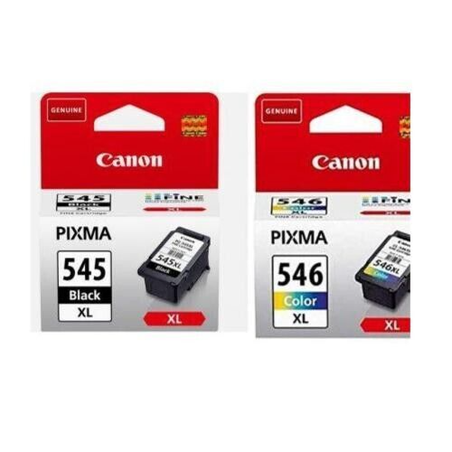 Genuine Canon PG-545XL & CL-546XL (BK,CL) Multipack - OEM Ink Cartridges
