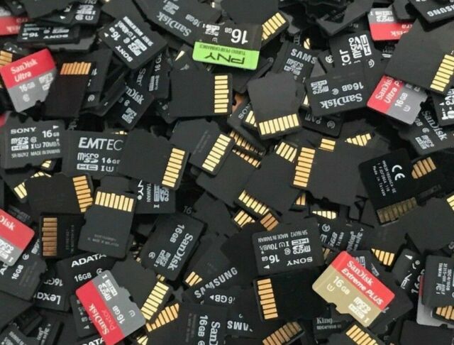 Wholesale! Lot of 50 Mixed Brand 16GB MICRO SD Memory Cards for Nintendo Switch