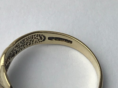 1994 Vintage Twist Ring Clear Stone Twist Shaped Vintage Ring - Size N - 第 12/15 張圖片