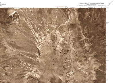 Puddle Valley Knolls Quadrangle Utah 1973 USGS Orthophotomap Map 7.5 Min Topo