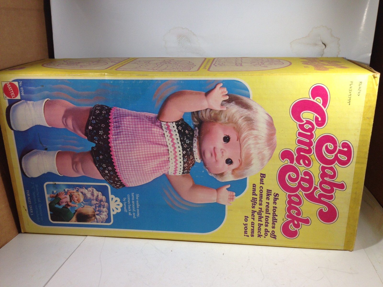 Vintage Mattel Baby Come Back Doll with Original Box 9799 eBay