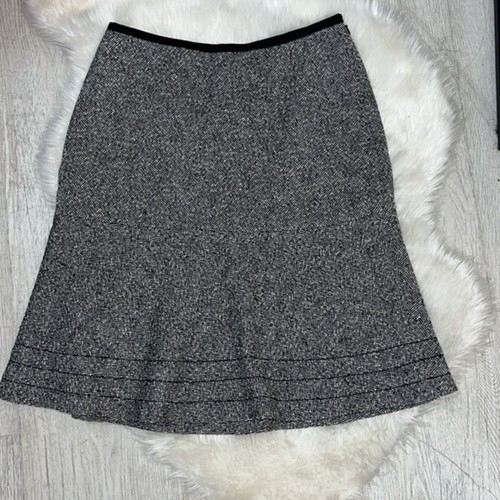 Gonna ANN TAYLOR in tweed linea A aderente e svasata taglia 4P