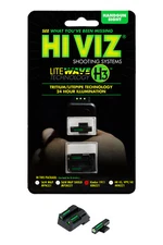 HIVIZ Litewave H3 Kimber 1911 Sights Green Tritium/Green Fiber-KBN321