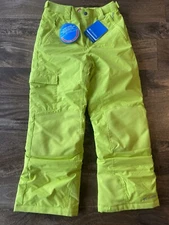 Columbia Bugaboo II Pant Volt Green  Boys Youth Medium Omni Tech